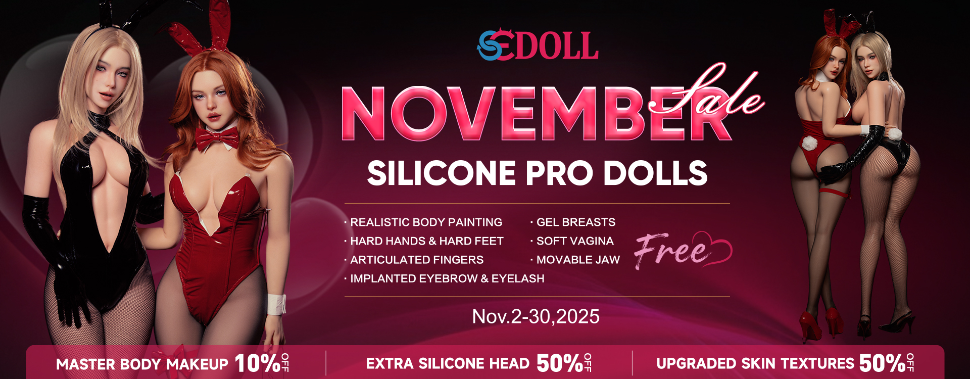 SEDoll silicone pro promotion novembre 2025
